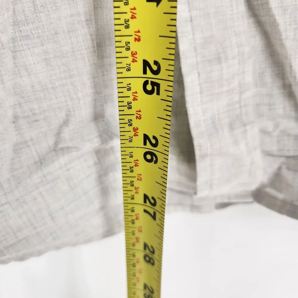 Banana Republic Men's Gray 15.5X34 Untucked Fit Long Sleeve Dress‎ Shirt NWT